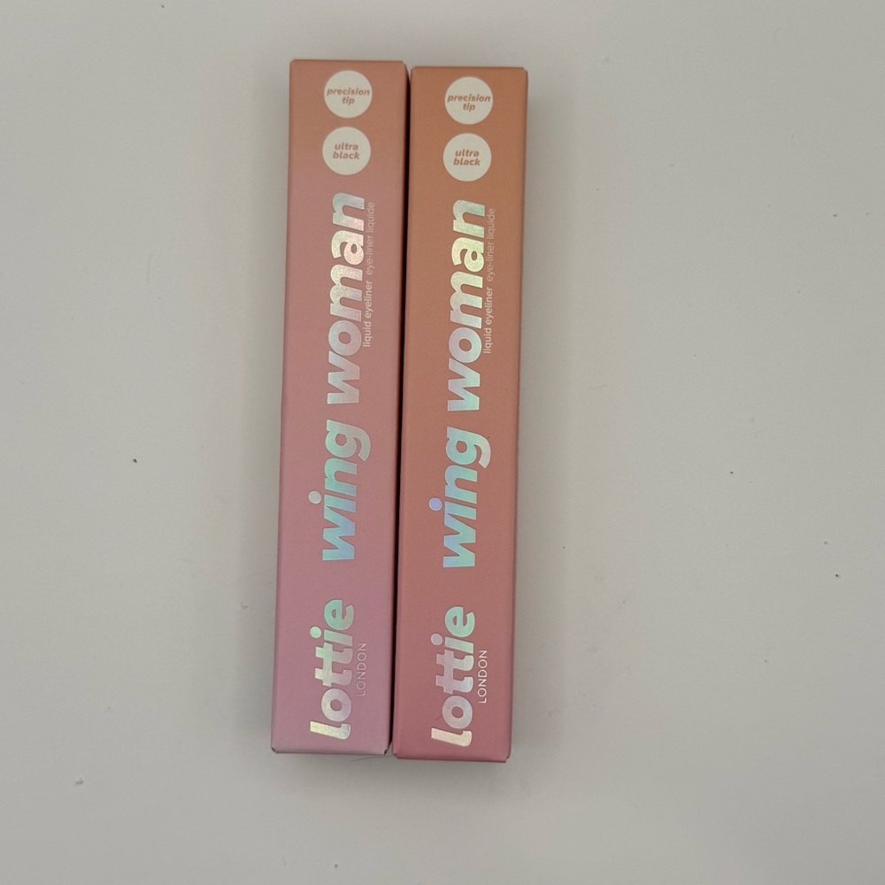 Lottie London Wing Woman Felt Tip Eyeliner 2 pack, Black, Full Size